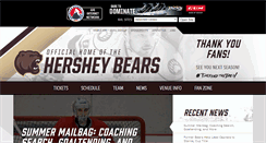 Desktop Screenshot of hersheybears.com